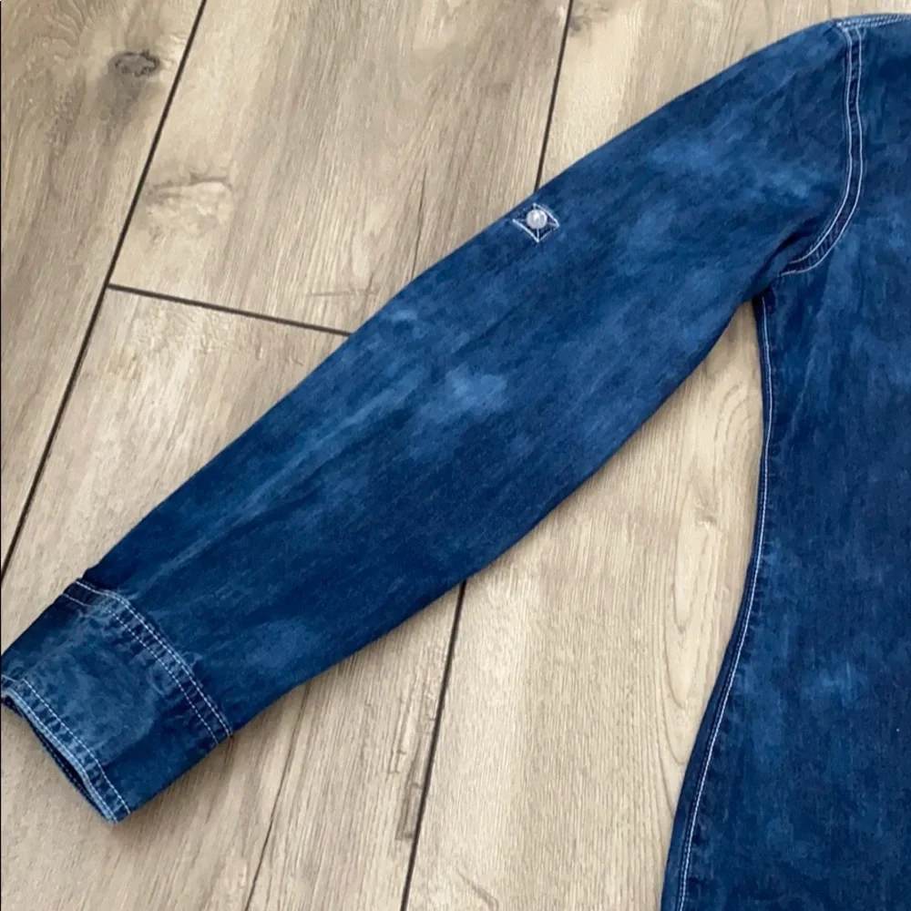 Justice Girl Denim Blouse / Shirt Size 16